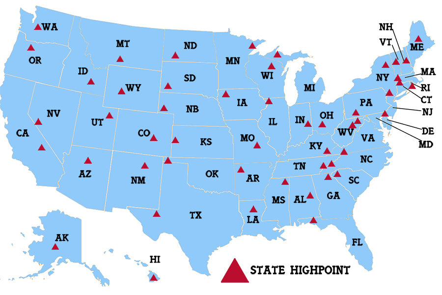 USA States Highpoints